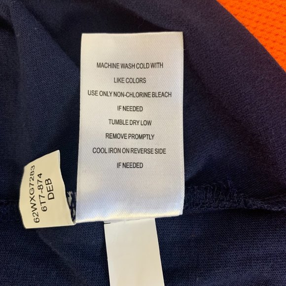 Denver Broncos Touch Women's Waffle Long Sleeve T-Shirt Navy Orange - Small - Picture 8 of 11